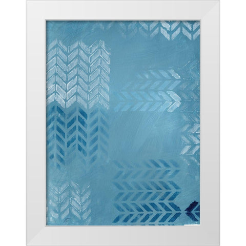 Tire Tracks II White Modern Wood Framed Art Print by Lee, Judson