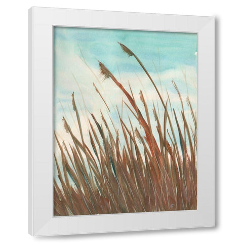 Feathered Grass White Modern Wood Framed Art Print by Lee, Judson