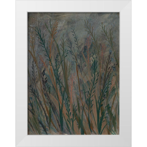 Green Mash Grass II White Modern Wood Framed Art Print by Lee, Judson