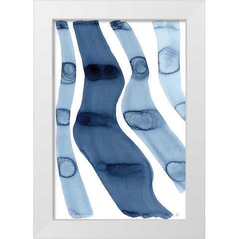 Textured Lines White Modern Wood Framed Art Print by Lee, Judson