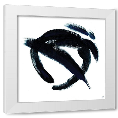 Circle Line II White Modern Wood Framed Art Print by Lee, Judson