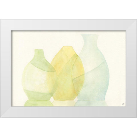 Light Reflections White Modern Wood Framed Art Print by Lee, Judson