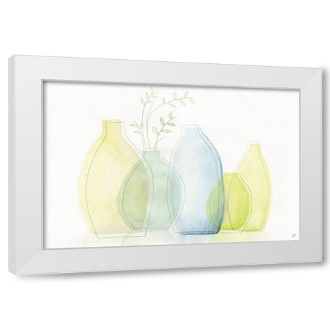 Transparent Glass White Modern Wood Framed Art Print by Lee, Judson