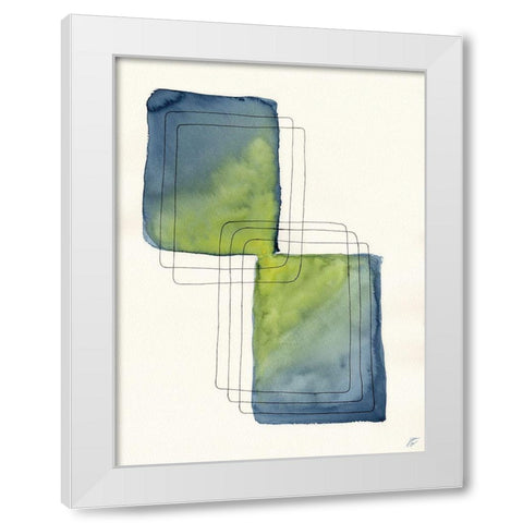 2 Box Sketch White Modern Wood Framed Art Print by Lee, Judson
