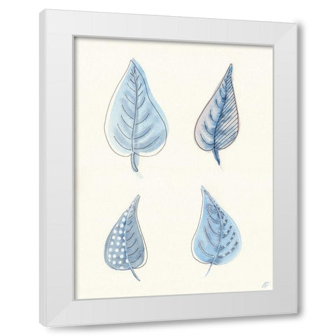4 Leaves White Modern Wood Framed Art Print by Lee, Judson