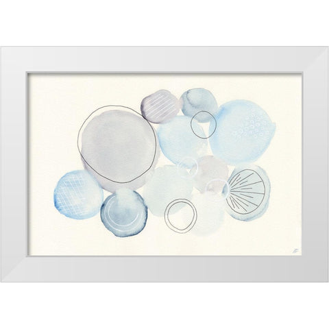Water Circle White Modern Wood Framed Art Print by Lee, Judson