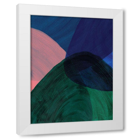 Green Glass II White Modern Wood Framed Art Print by Lee, Judson