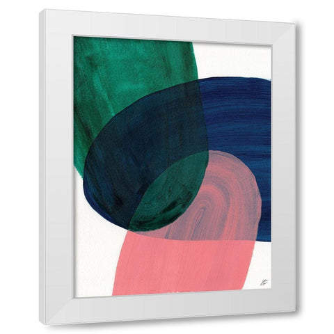 Peace-Blue-Green II White Modern Wood Framed Art Print by Lee, Judson