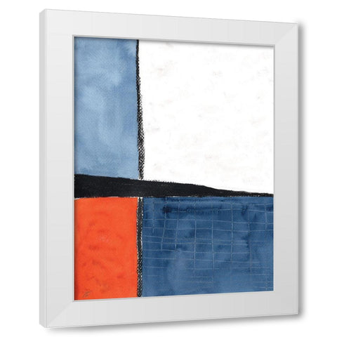 Abstract Block White Modern Wood Framed Art Print by Lee, Judson
