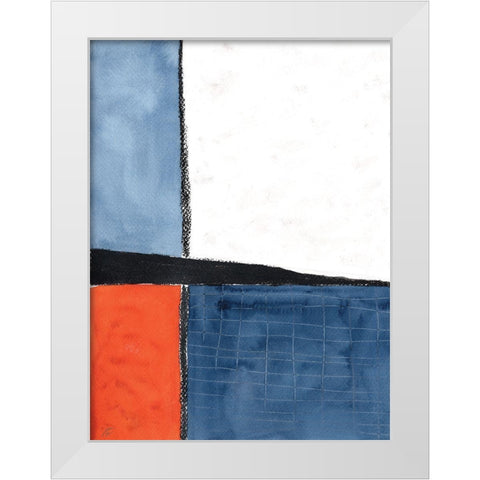 Abstract Block White Modern Wood Framed Art Print by Lee, Judson