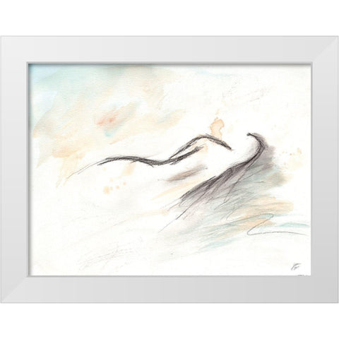 Relaxed Female I White Modern Wood Framed Art Print by Lee, Judson