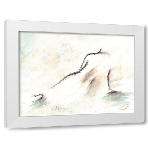 Relaxed Female II White Modern Wood Framed Art Print by Lee, Judson