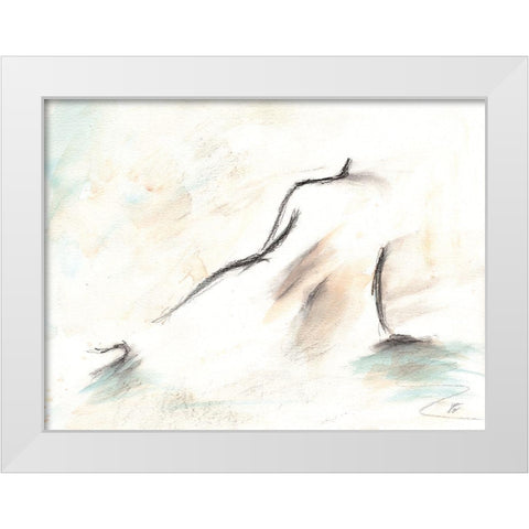 Relaxed Female II White Modern Wood Framed Art Print by Lee, Judson