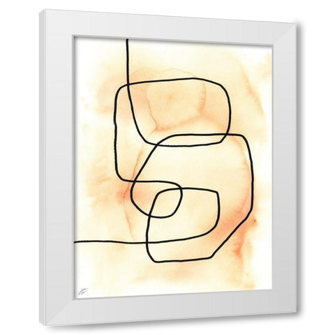 Wandering Lines II White Modern Wood Framed Art Print by Lee, Judson