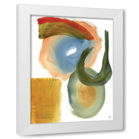 Hook and Eye White Modern Wood Framed Art Print by Lee, Judson