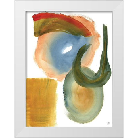 Hook and Eye White Modern Wood Framed Art Print by Lee, Judson