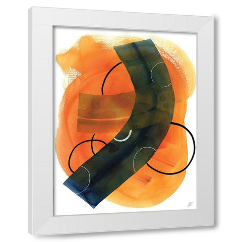 Thin Circles II White Modern Wood Framed Art Print by Lee, Judson