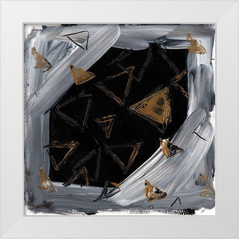 Triangle Wonder II White Modern Wood Framed Art Print by Lee, Judson