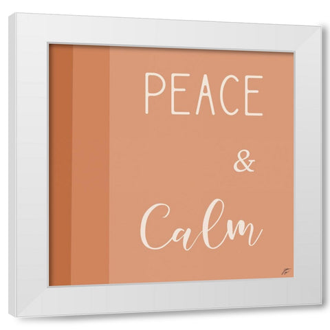 Peace and Calm White Modern Wood Framed Art Print by Lee, Judson