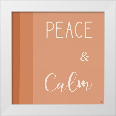 Peace and Calm White Modern Wood Framed Art Print by Lee, Judson