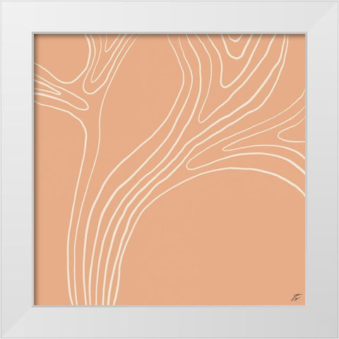 Tree Up II White Modern Wood Framed Art Print by Lee, Judson