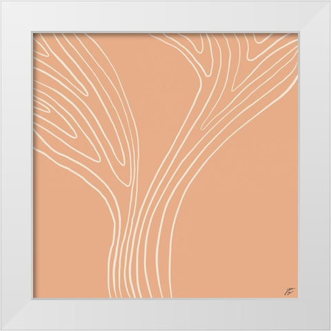 Tree Up III White Modern Wood Framed Art Print by Lee, Judson