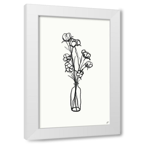 Floral Arrangement IV White Modern Wood Framed Art Print by Lee, Judson