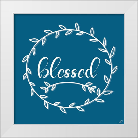 Blessed White Modern Wood Framed Art Print by Lee, Judson