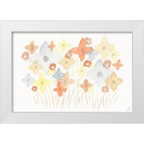 Pinwheel Field White Modern Wood Framed Art Print by Lee, Judson