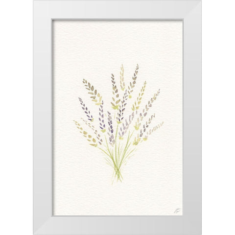 Green and Violet Bundle White Modern Wood Framed Art Print by Lee, Judson
