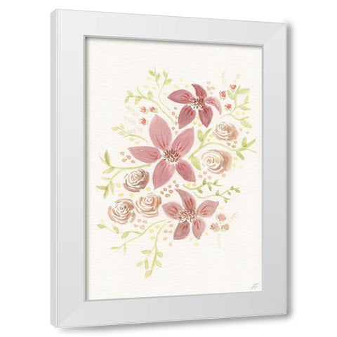 Little Arrangement White Modern Wood Framed Art Print by Lee, Judson