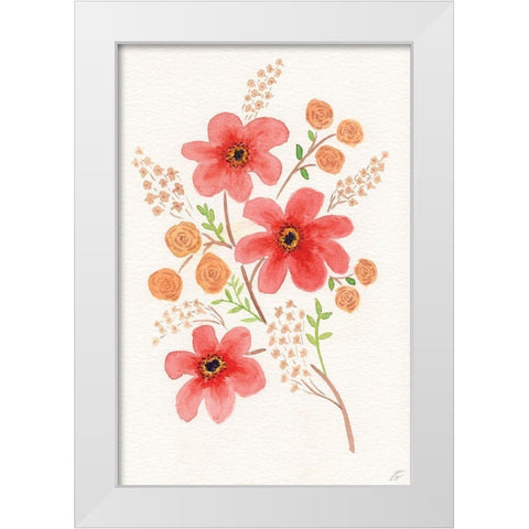 Open Arrangement White Modern Wood Framed Art Print by Lee, Judson