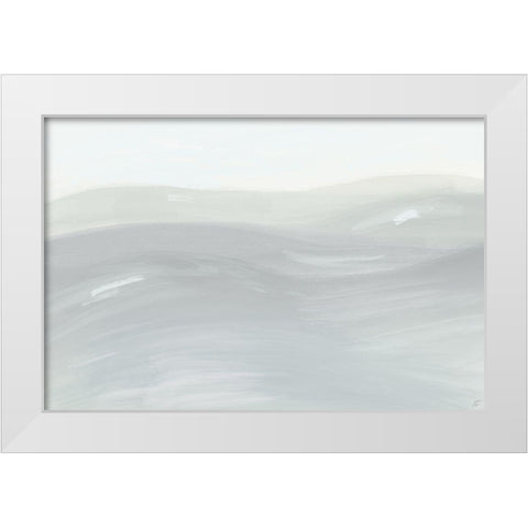 Neutral Hills White Modern Wood Framed Art Print by Lee, Judson