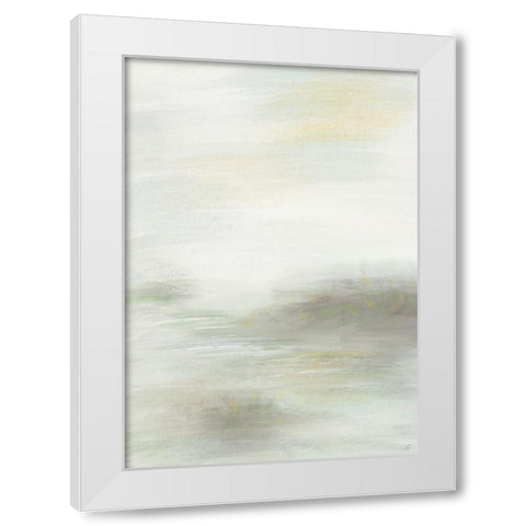 Gentle Green Good White Modern Wood Framed Art Print by Lee, Judson