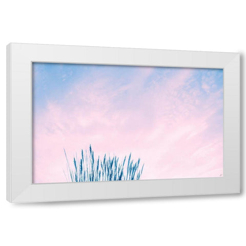 Millennial Pink Sea Grass White Modern Wood Framed Art Print by Lee, Judson
