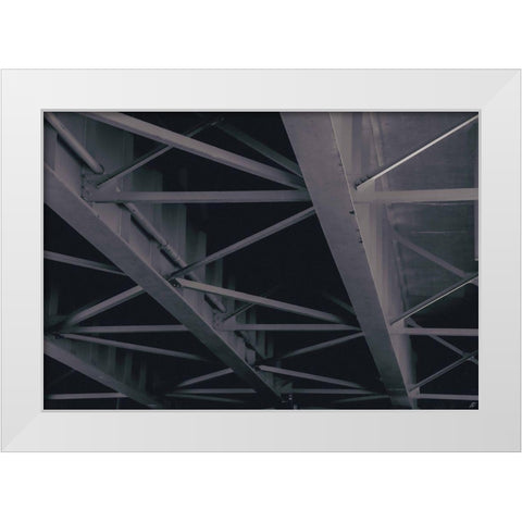 Steel Archiscape White Modern Wood Framed Art Print by Lee, Judson