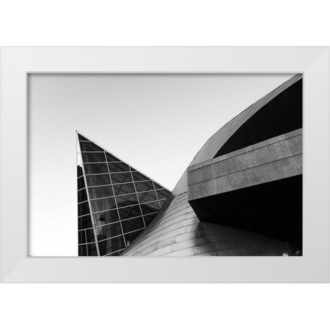 Glass and Metal White Modern Wood Framed Art Print by Lee, Judson