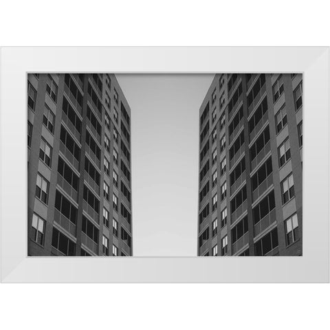 Alley Viewscape White Modern Wood Framed Art Print by Lee, Judson