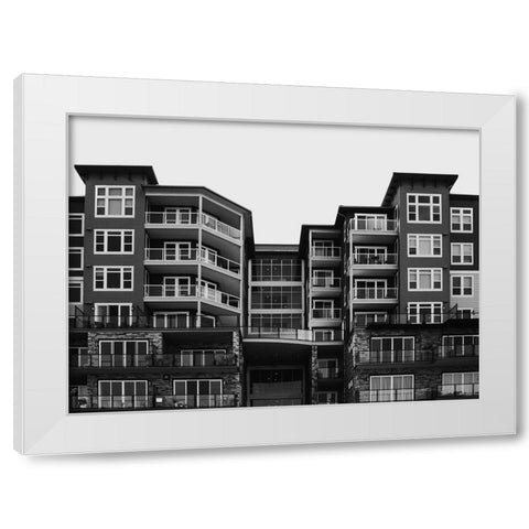 Building-scape White Modern Wood Framed Art Print by Lee, Judson