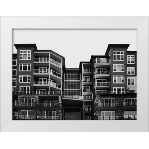 Building-scape White Modern Wood Framed Art Print by Lee, Judson
