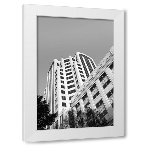 Look Tall White Modern Wood Framed Art Print by Lee, Judson