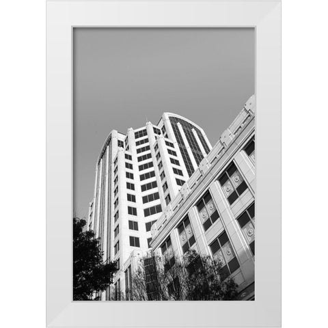 Look Tall White Modern Wood Framed Art Print by Lee, Judson