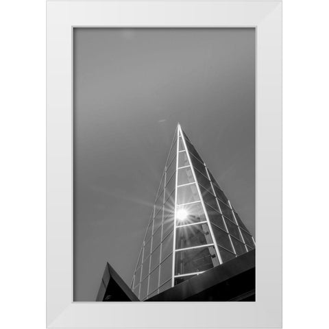 Look Tall III White Modern Wood Framed Art Print by Lee, Judson
