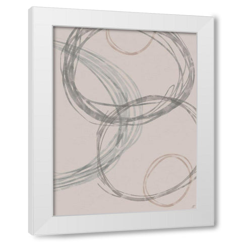 Lead Circles II White Modern Wood Framed Art Print by Lee, Judson