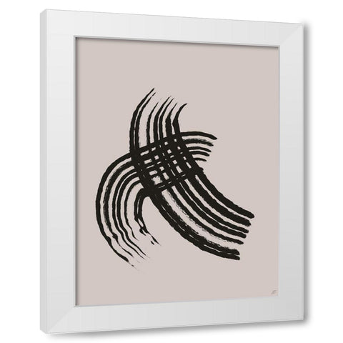 Hake Scrapes I White Modern Wood Framed Art Print by Lee, Judson