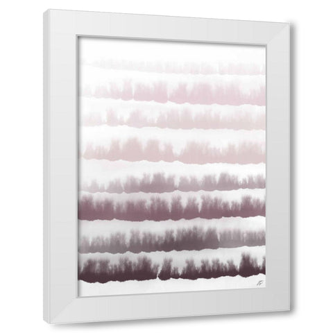 Blush Strokes White Modern Wood Framed Art Print by Lee, Judson