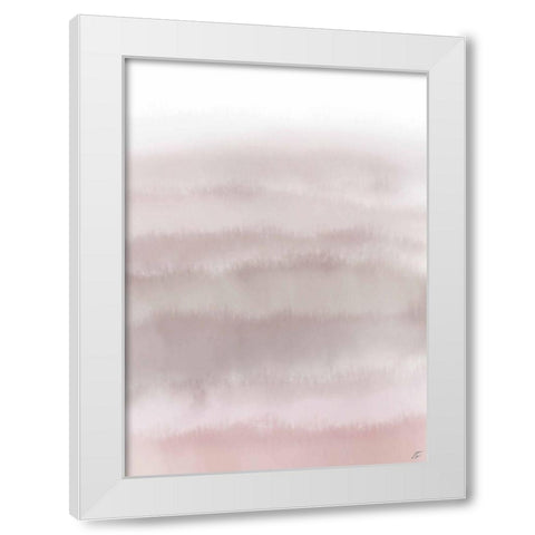 Pink Pastels White Modern Wood Framed Art Print by Lee, Judson