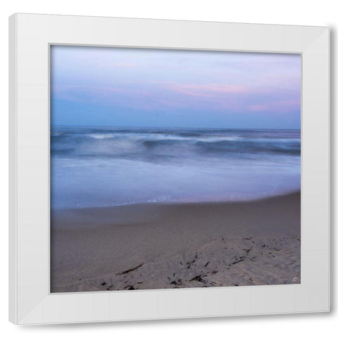Washy Beach White Modern Wood Framed Art Print by Lee, Judson