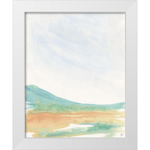 Green Grass White Modern Wood Framed Art Print by Lee, Judson