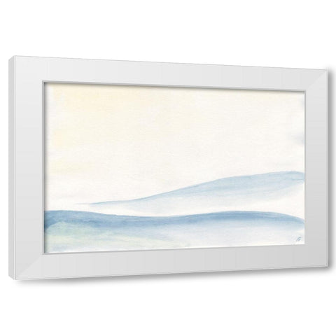 Two Soft Hills White Modern Wood Framed Art Print by Lee, Judson